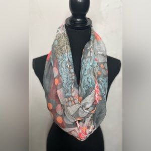 Lightweight gauzy infinity scarf